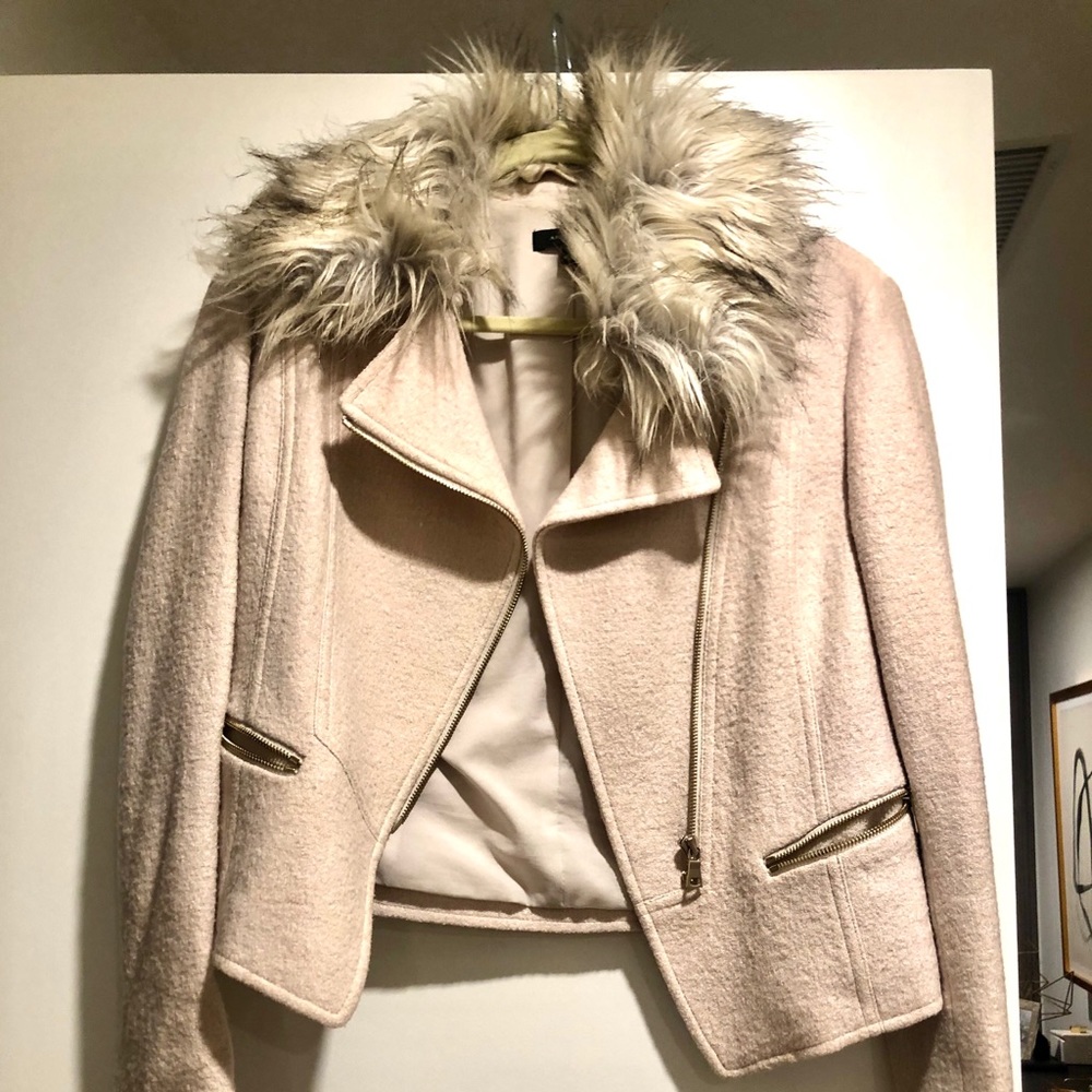 Ann Taylor furry jacket